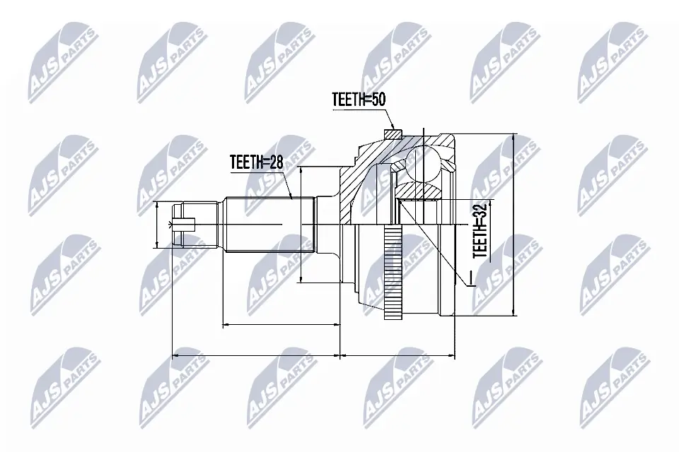 Joint Kit, drive shaft NPZ-HD-032