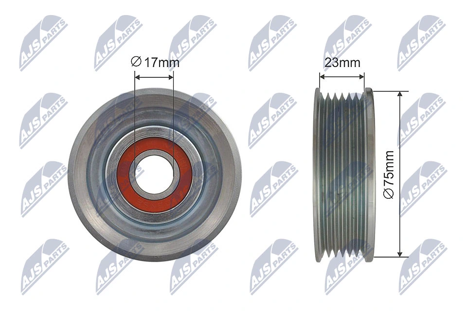 Tensioner Pulley, V-ribbed belt RNK-MZ-015