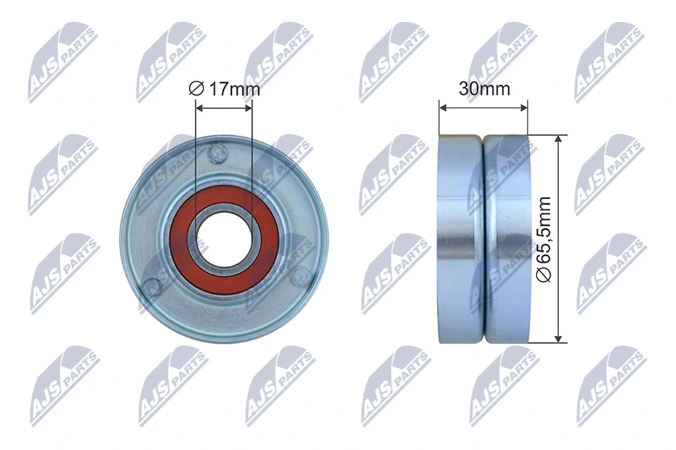 Tensioner Pulley, V-ribbed belt RNK-RE-042