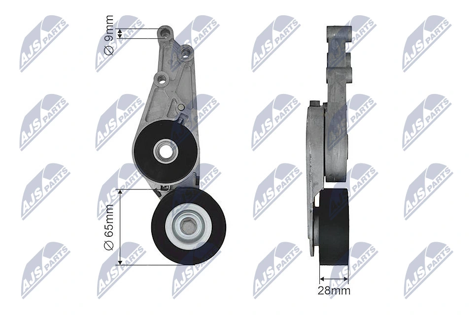 Tensioner Pulley, V-ribbed belt RNK-AU-026