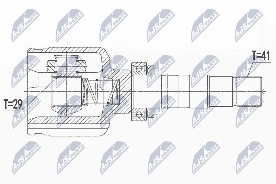 Joint Kit, drive shaft NPW-FT-040