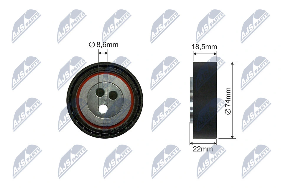 Tensioner Pulley, V-ribbed belt RNK-FT-020