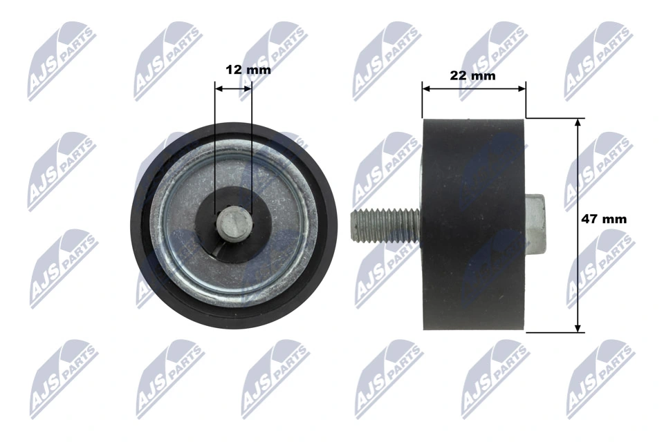 Deflection/Guide Pulley, V-ribbed belt RNK-ME-087