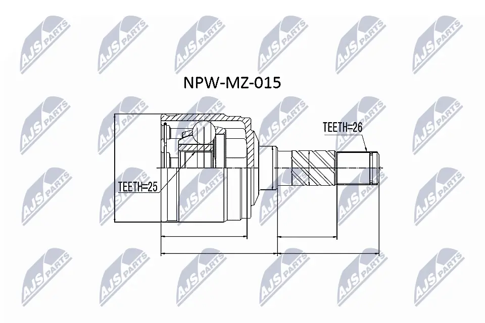 Joint Kit, drive shaft NPW-MZ-015