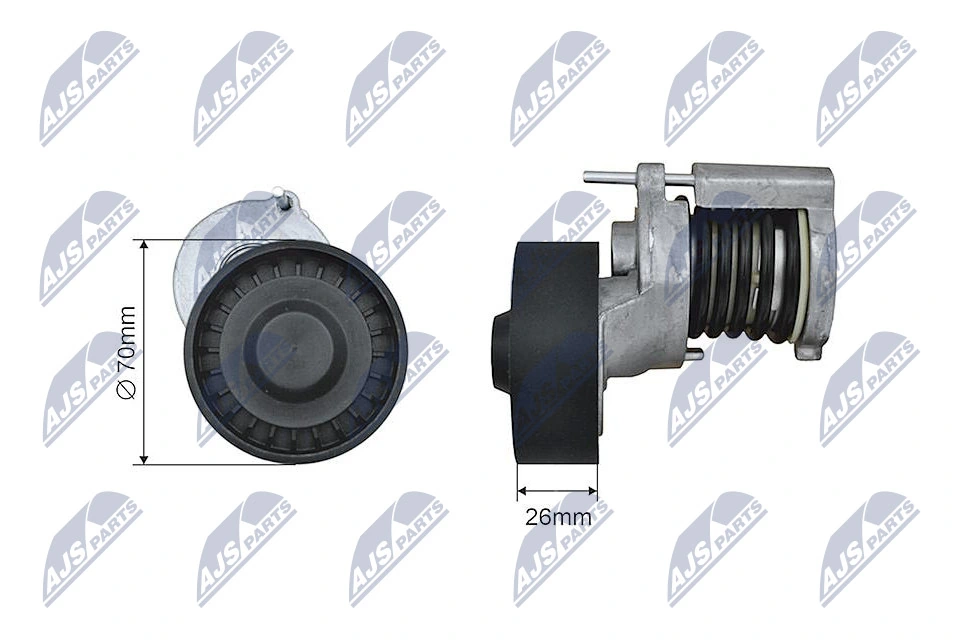 Tensioner Pulley, V-ribbed belt RNK-AU-019