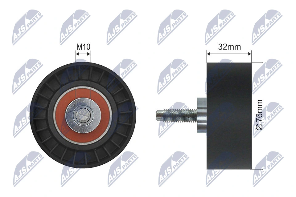 Deflection Pulley/Guide Pulley, timing belt RNK-CH-006