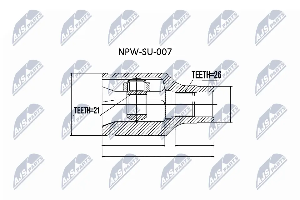 Joint Kit, drive shaft NPW-SU-007
