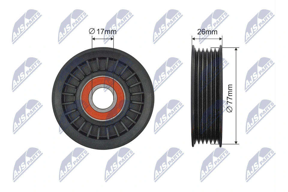 Tensioner Pulley, V-ribbed belt RNK-FR-060
