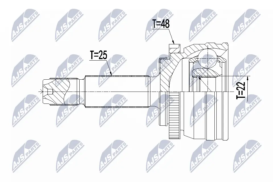 Joint Kit, drive shaft NPZ-HY-561