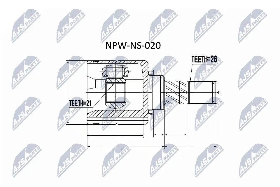 Joint Kit, drive shaft NPW-NS-020