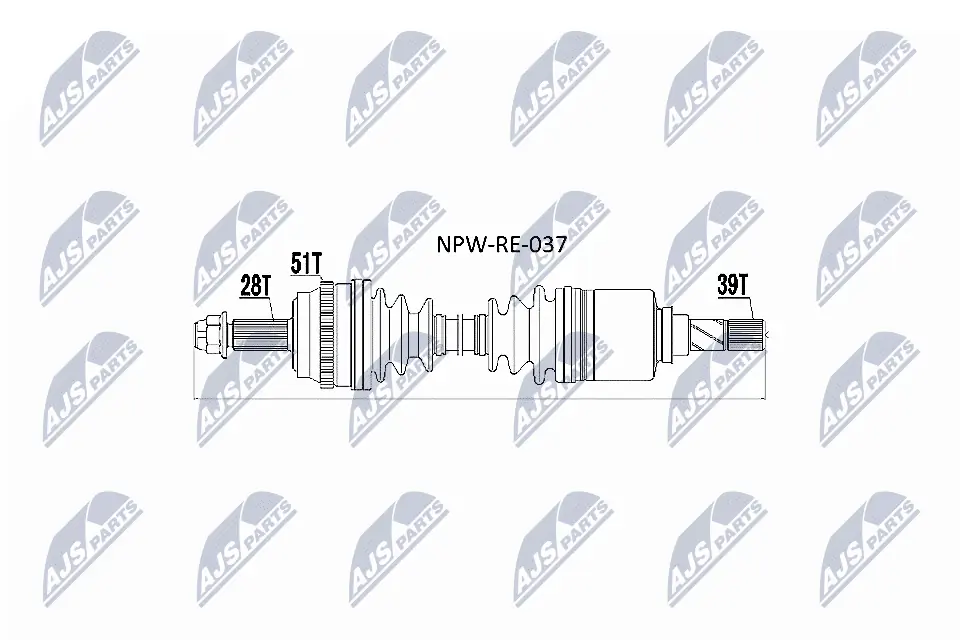 Drive Shaft NPW-RE-037