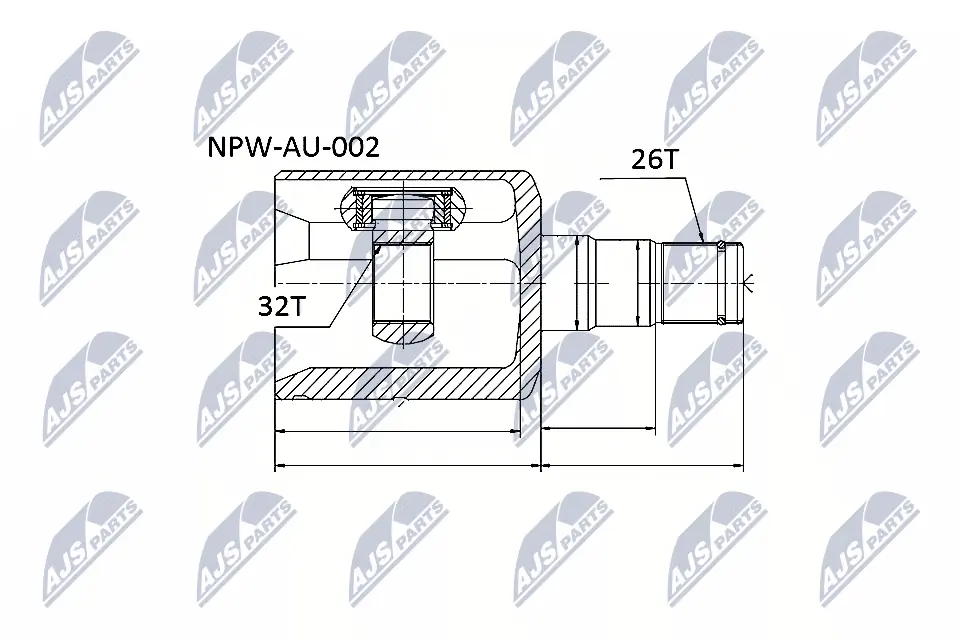 Joint Kit, drive shaft NPW-AU-002