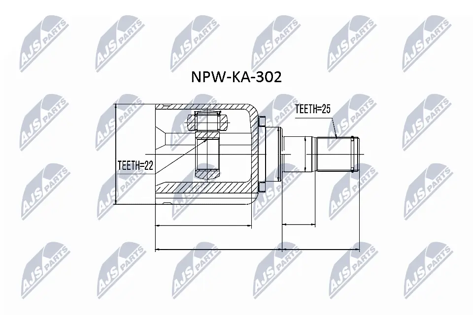 Joint Kit, drive shaft NPW-KA-302