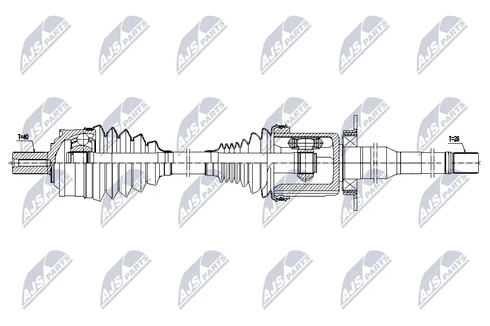 Drive Shaft NPW-VV-159