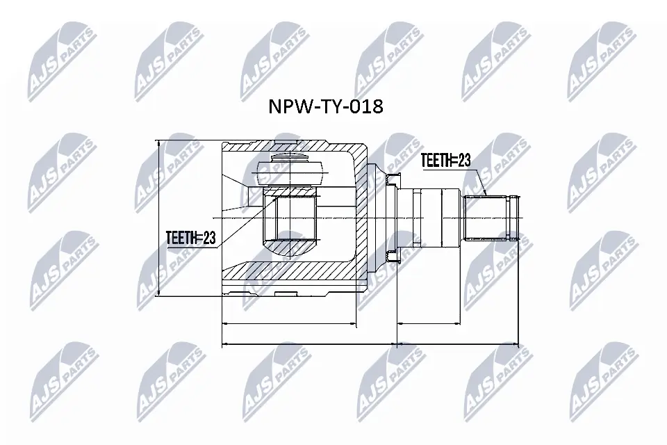 Joint Kit, drive shaft NPW-TY-018