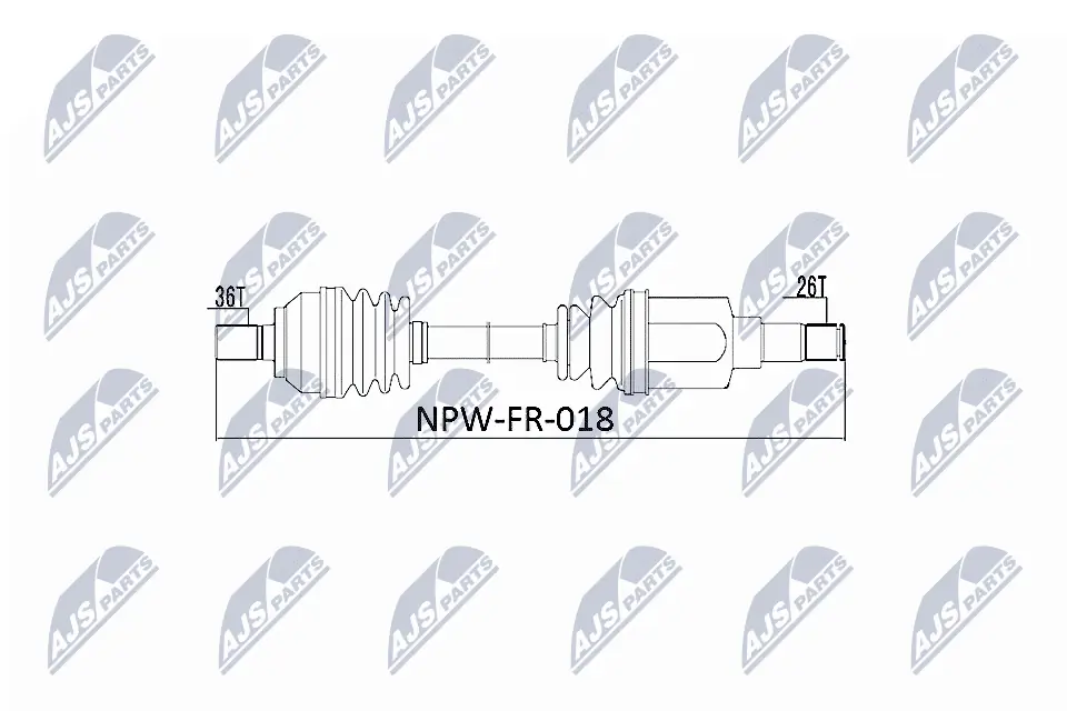 Drive Shaft NPW-FR-018