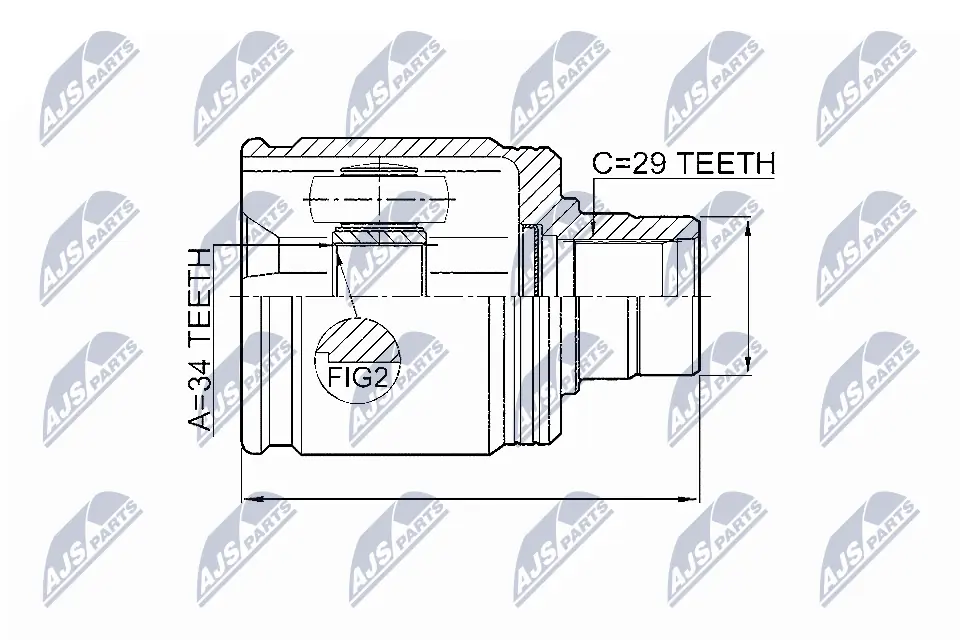 Joint Kit, drive shaft NPW-HD-017