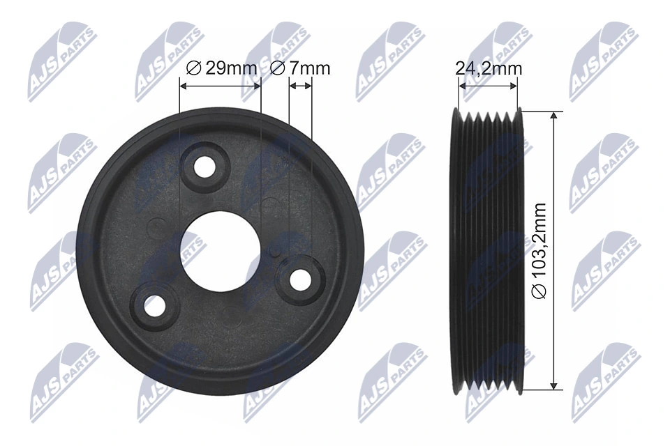 Tensioner Pulley, V-belt RKP-RE-021