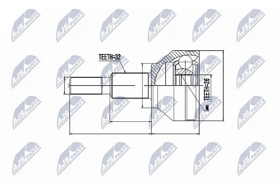 Joint Kit, drive shaft NPZ-FT-054