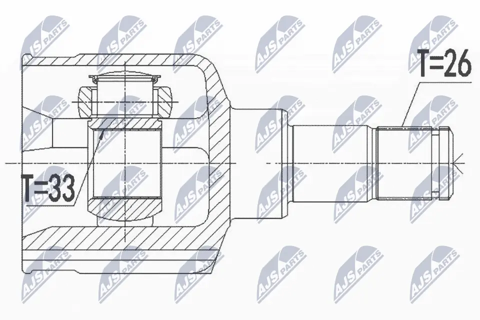 Joint Kit, drive shaft NPW-FR-110