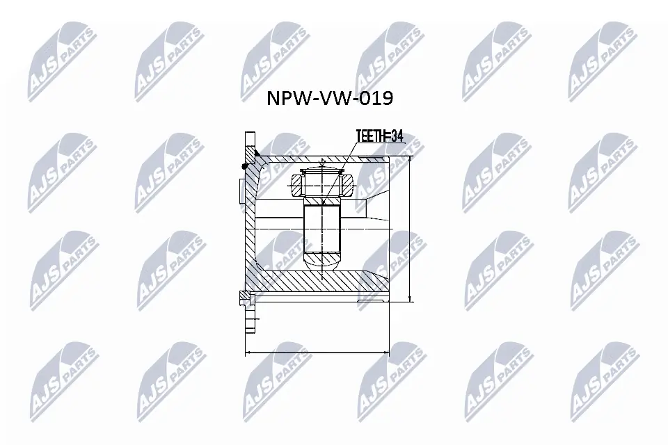 Joint Kit, drive shaft NPW-VW-019