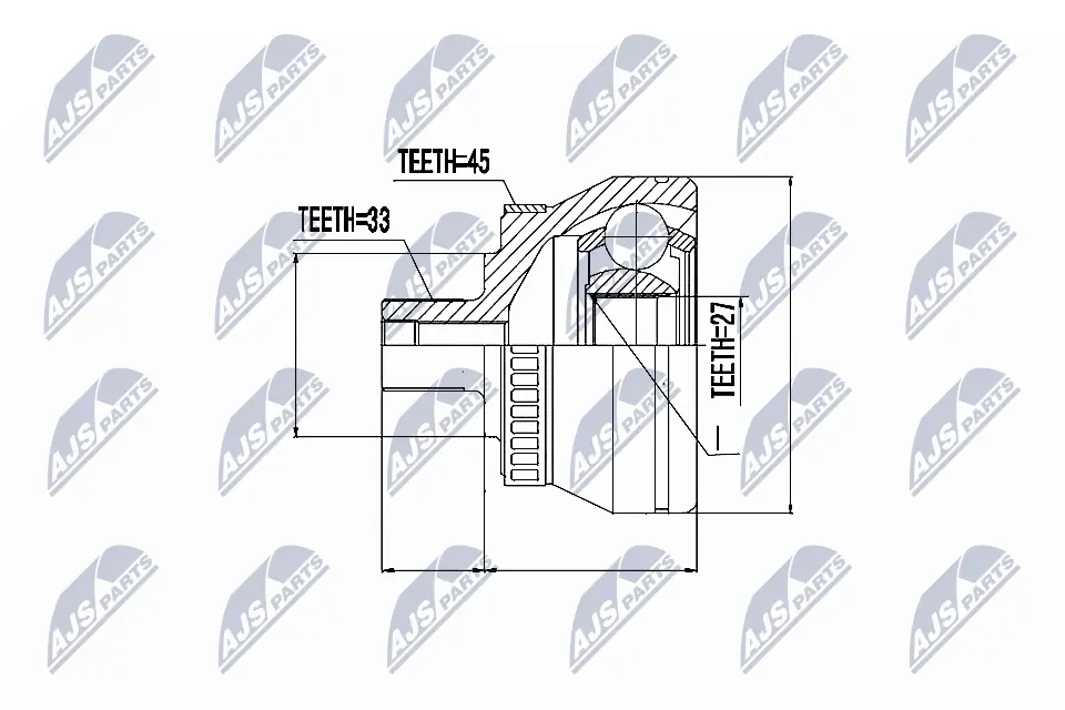 Joint Kit, drive shaft NPZ-AU-043