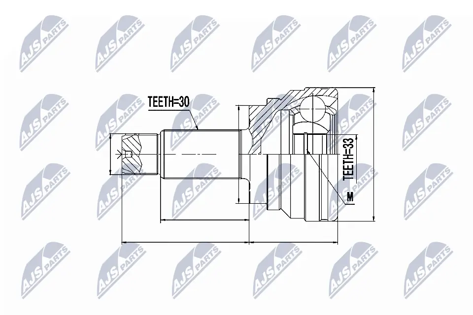 Joint Kit, drive shaft NPZ-BM-005