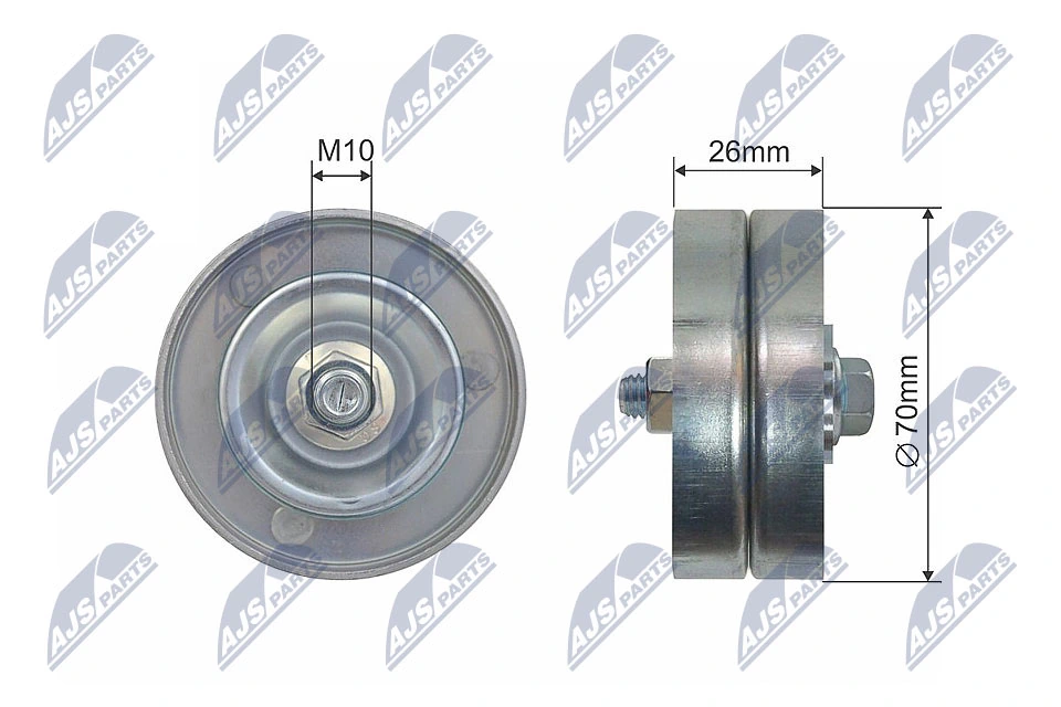 Tensioner Pulley, V-belt RNK-BM-037
