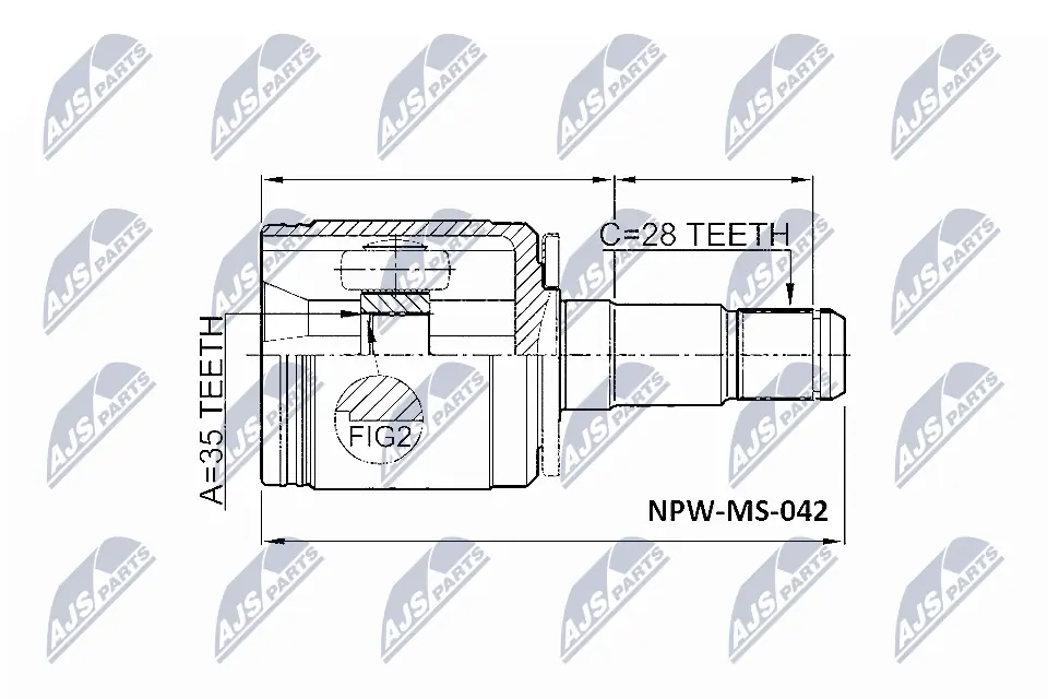 Joint Kit, drive shaft NPW-MS-042
