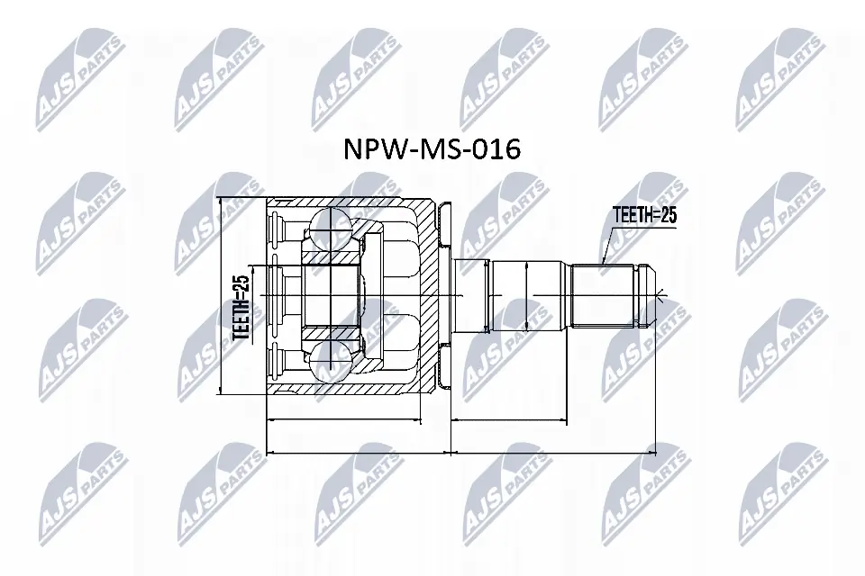 Joint Kit, drive shaft NPW-MS-016