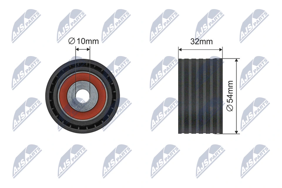 Deflection Pulley/Guide Pulley, timing belt RNK-RE-044