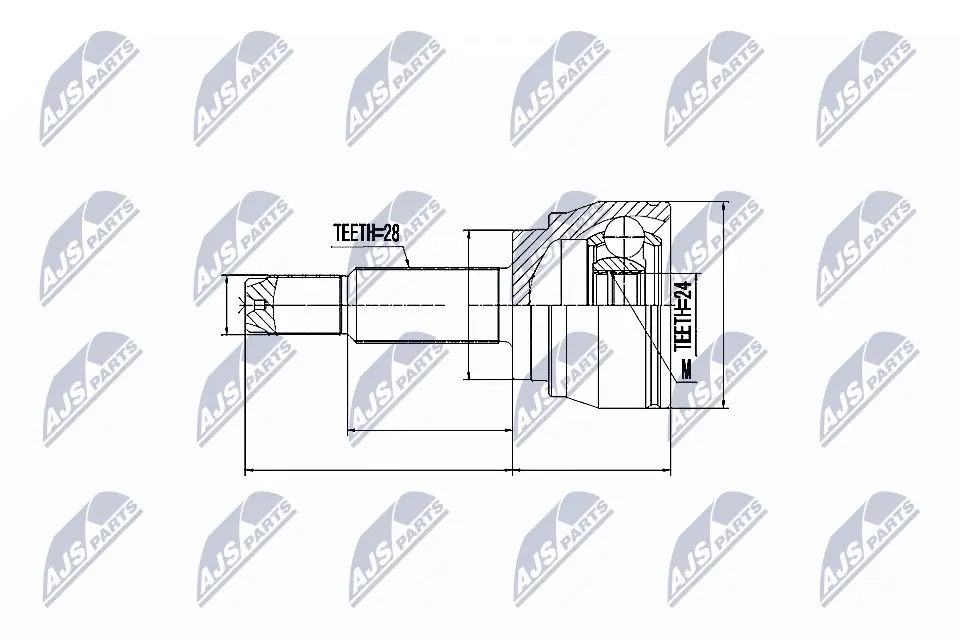 Joint Kit, drive shaft NPZ-DW-025