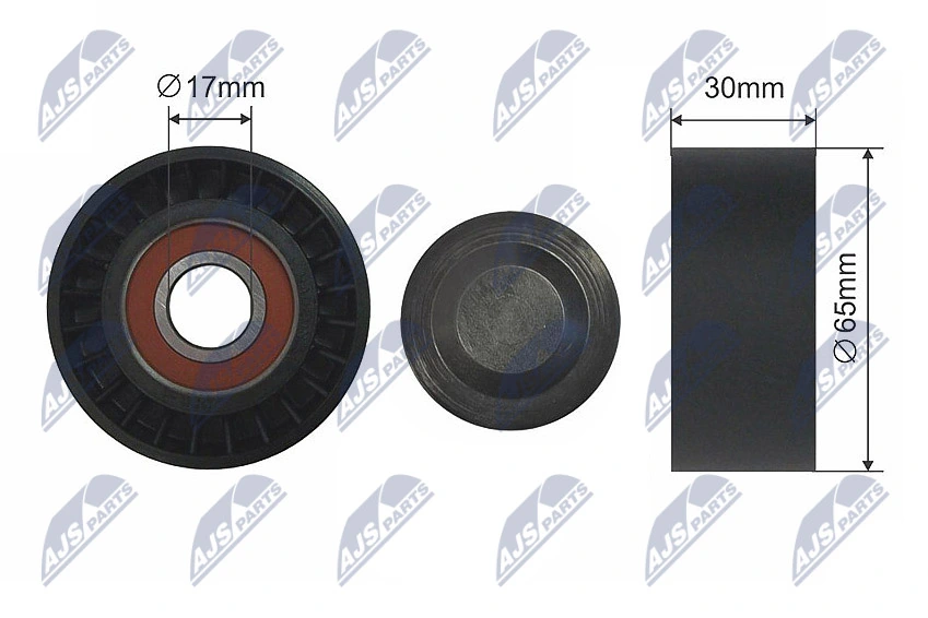 Tensioner Pulley, V-ribbed belt RNK-FR-020