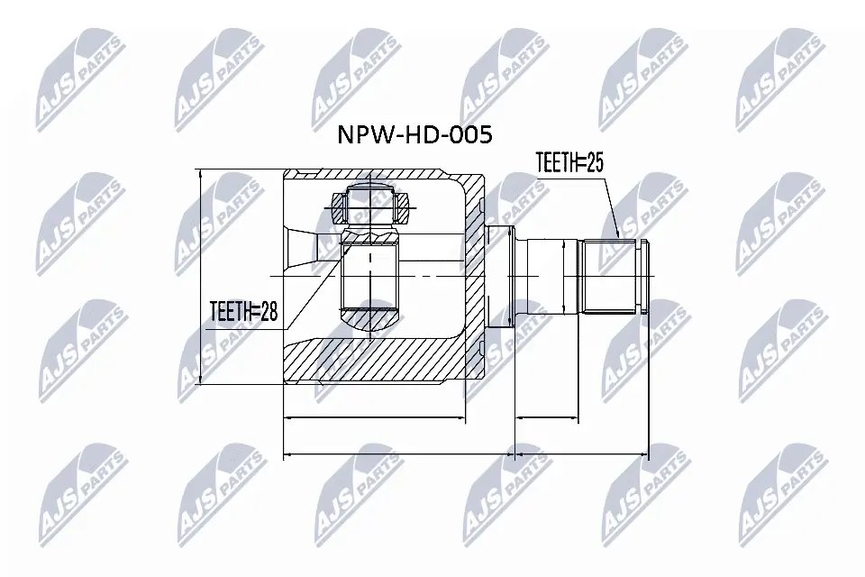 Joint Kit, drive shaft NPW-HD-005