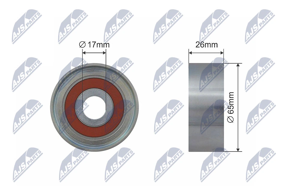 Tensioner Pulley, V-belt RNK-ME-015