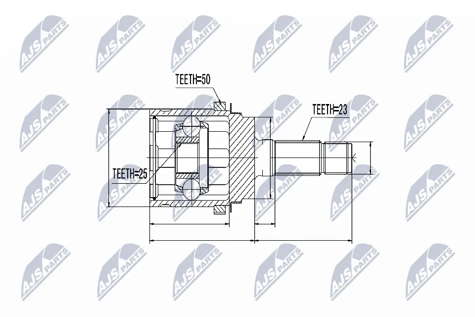 Joint Kit, drive shaft NPZ-HD-048