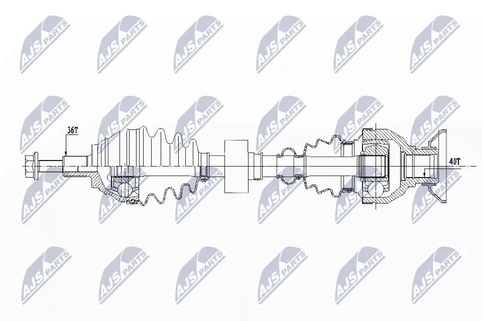 Drive Shaft NPW-VW-157