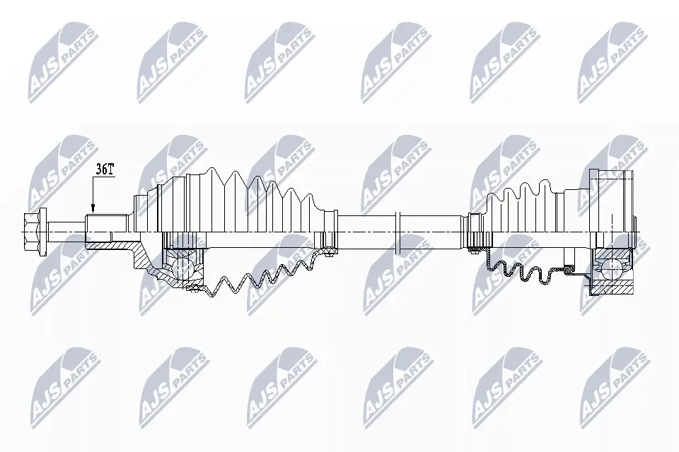 Drive Shaft NPW-VW-151