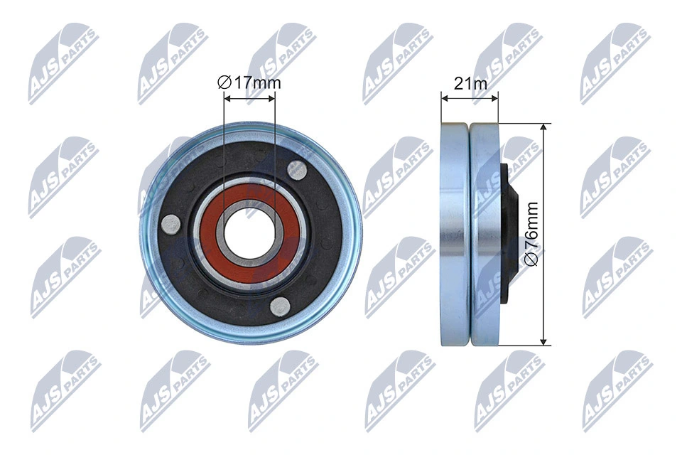 Tensioner Pulley, V-ribbed belt RNK-AU-071