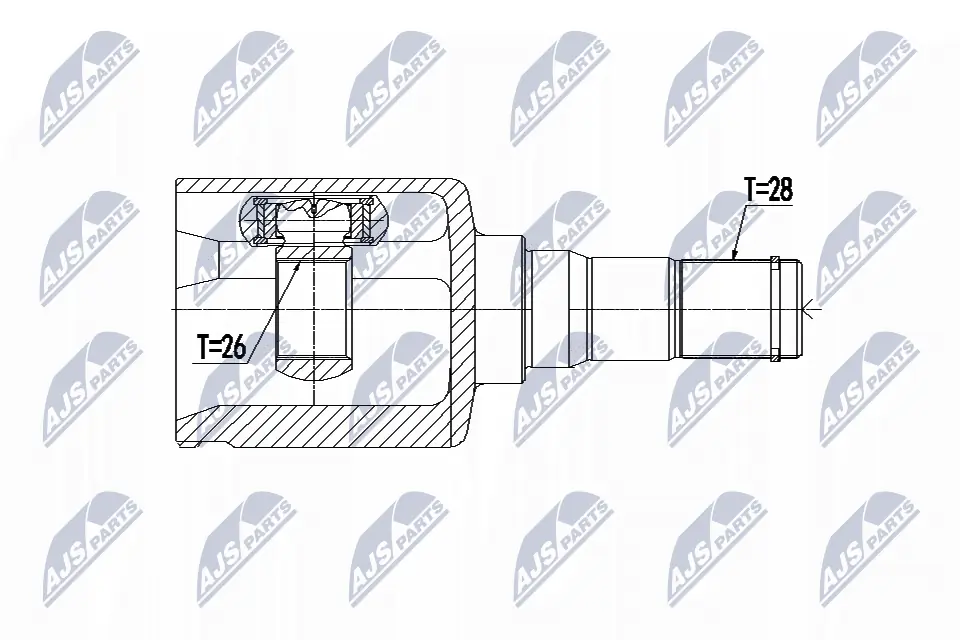 Joint Kit, drive shaft NPW-VV-070