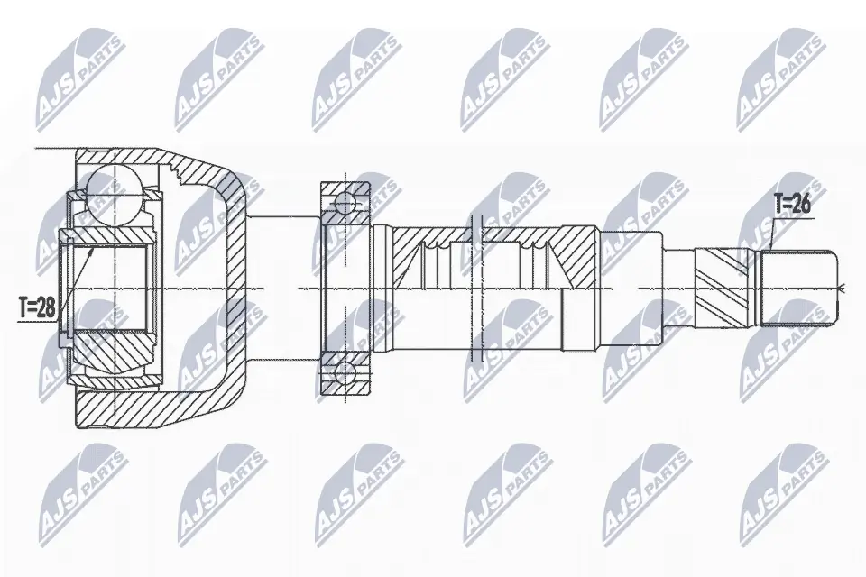 Joint Kit, drive shaft NPW-FR-081