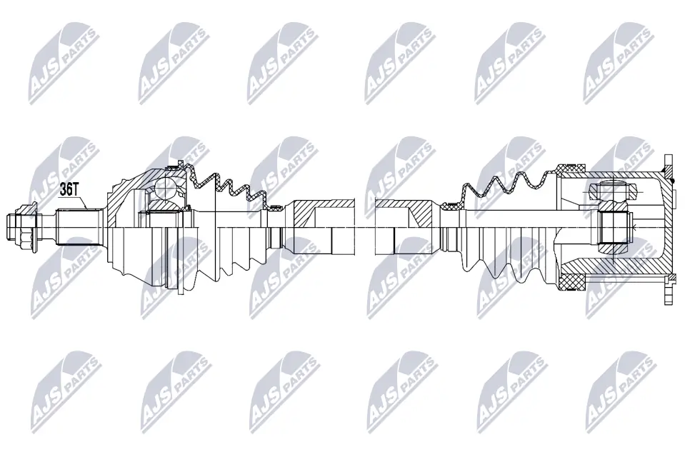 Drive Shaft NPW-VW-204