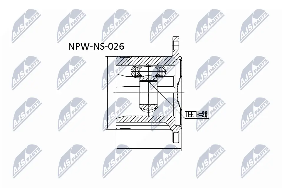 Joint Kit, drive shaft NPW-NS-026