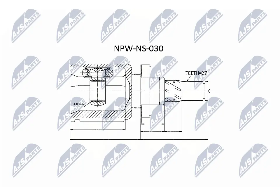 Joint Kit, drive shaft NPW-NS-030