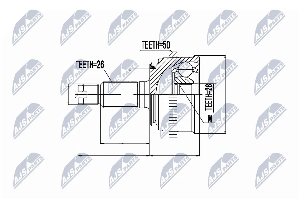Joint Kit, drive shaft NPZ-HD-027