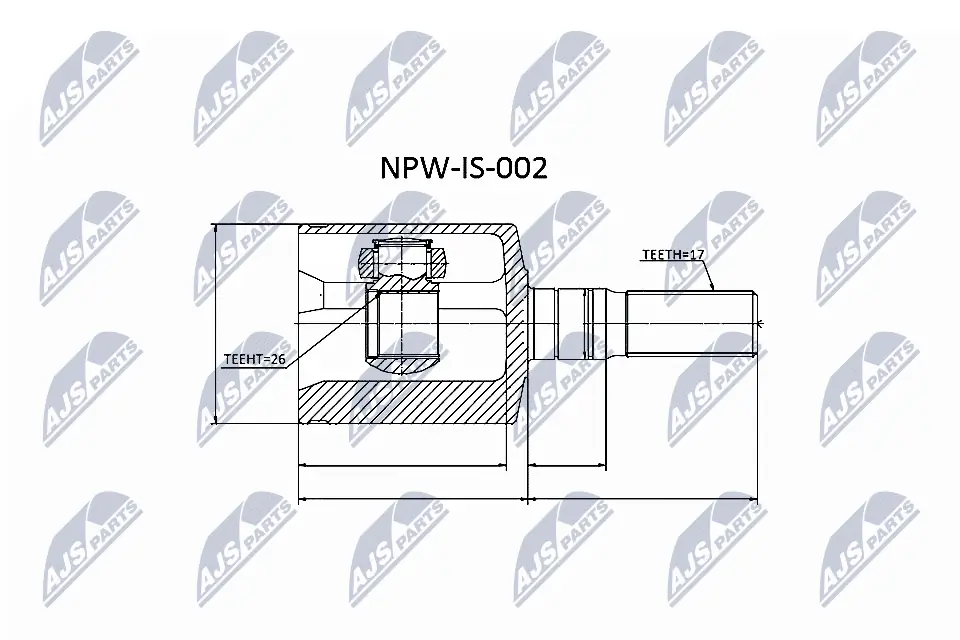 Joint Kit, drive shaft NPW-IS-002