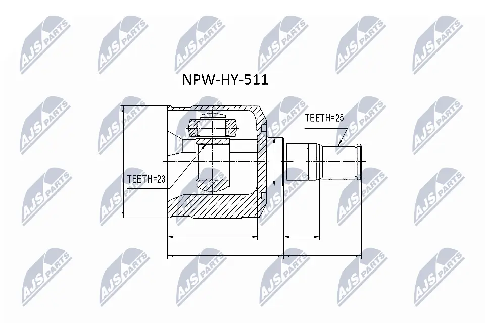 Joint Kit, drive shaft NPW-HY-511