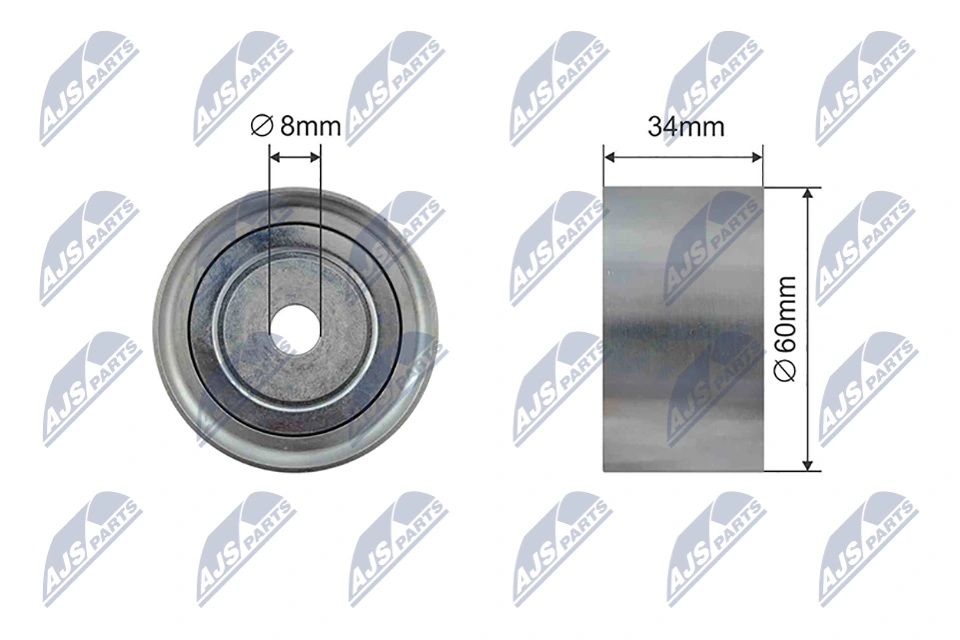 Deflection Pulley/Guide Pulley, timing belt RNK-SU-018