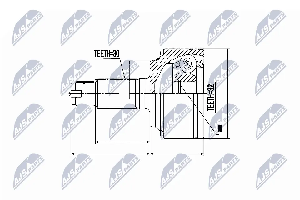 Joint Kit, drive shaft NPZ-HD-058