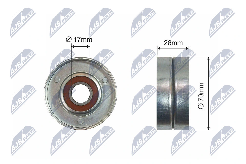 Tensioner Pulley, V-ribbed belt RNK-NS-015